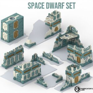 Set de ruines futuristes pliables - 11e édition - Nains de l'espace