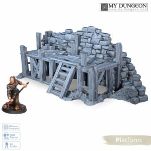 Rubble barricade platform