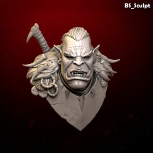 Grashak Orc Bust