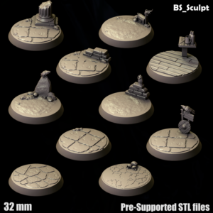 10x Adventure Round Base Pack 25 mm