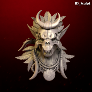 Goblin with Mask bust