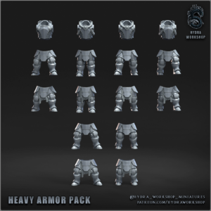 Armure lourde techno-médiévale