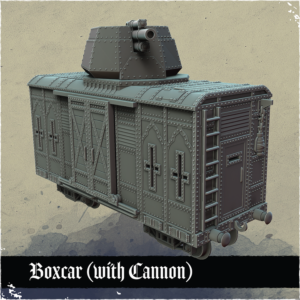 Wagon blindé, avec ou sans canon pour la croisade des tranchées