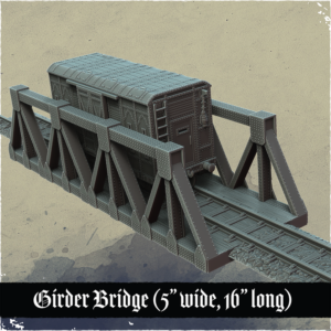 Set de rails avec pont et wagons blindés