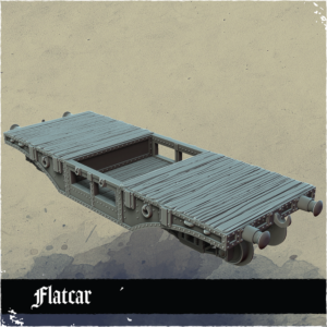 Wagon plat pour la croisade des tranchées